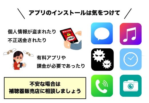 悪意あるアプリにご注意を